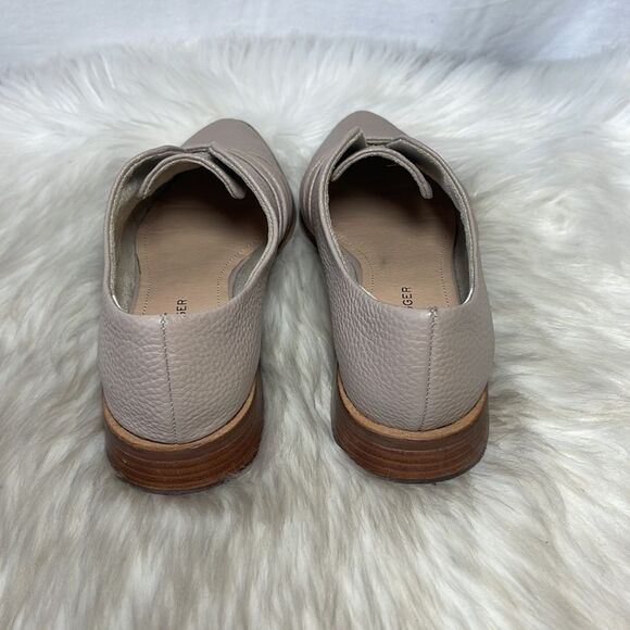 Kelsey Dagger Brookly Edison Ecru Flat Ruched Slip-On Oxford Sz 6 - Picture 3 of 6